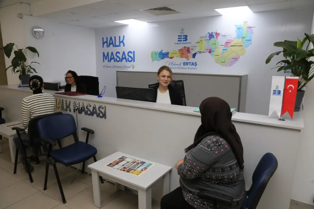 EDREMİT BELEDİYESİ’NDE HALK MASASI HİZMETE GİRDİ