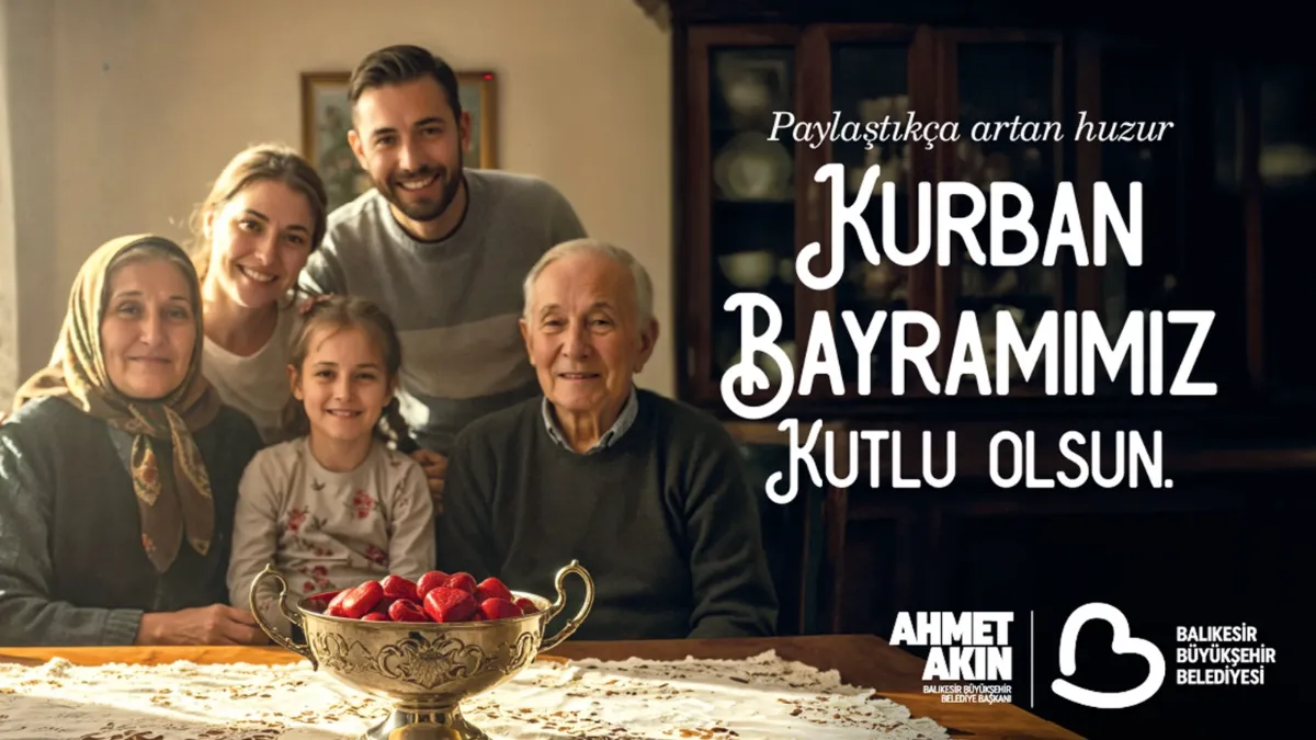 BALIKESİR BÜYÜKŞEHİR BELEDİYESİ KURBAN BAYRAMI KUTLAMA  MESAJI